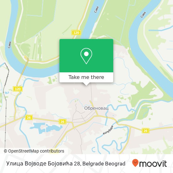 Улица Војводе Бојовића 28 map