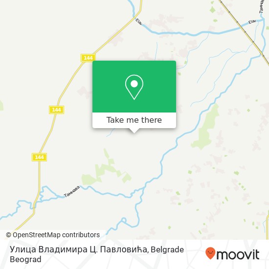 Улица Владимира Ц. Павловића map