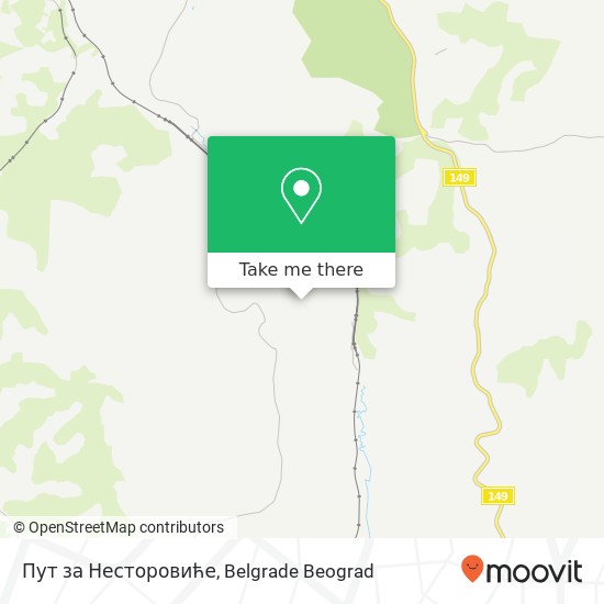 Пут за Несторовиће map