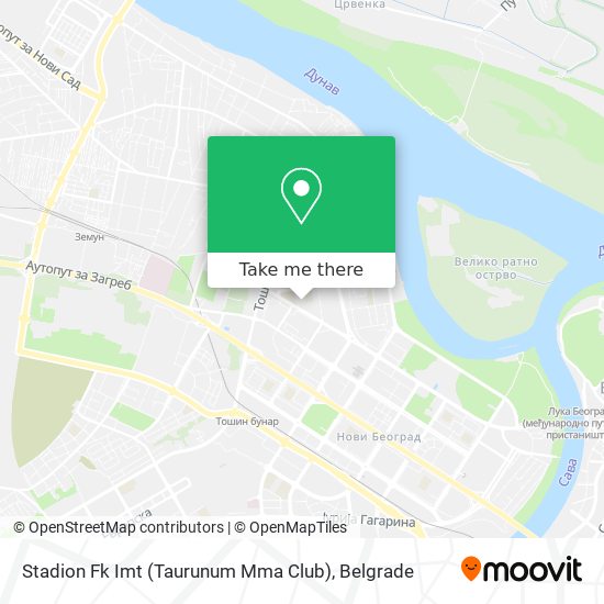 Stadion Fk Imt (Taurunum Mma Club) map