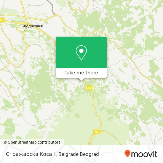 Стражарска Коса 1 map