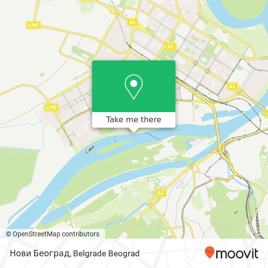 Нови Београд map