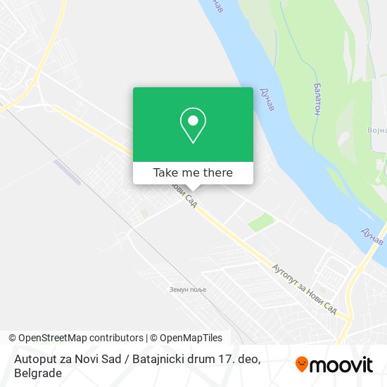 Autoput za Novi Sad / Batajnicki drum 17. deo map