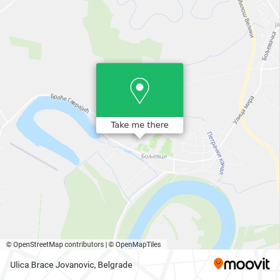 Ulica Brace Jovanovic map