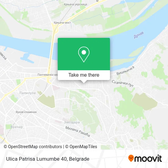 Ulica Patrisa Lumumbe 40 map