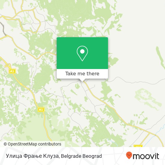 Улица Фрање Клуза map