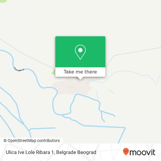 Ulica Ive Lole Ribara 1 map