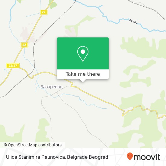 Ulica Stanimira Paunovica map