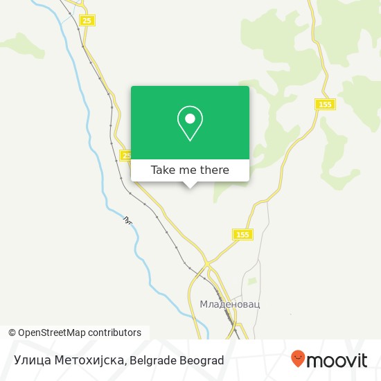 Улица Метохијска map