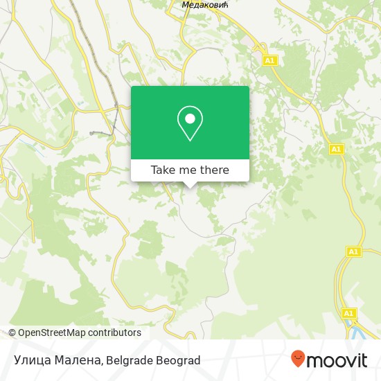 Улица Малена map