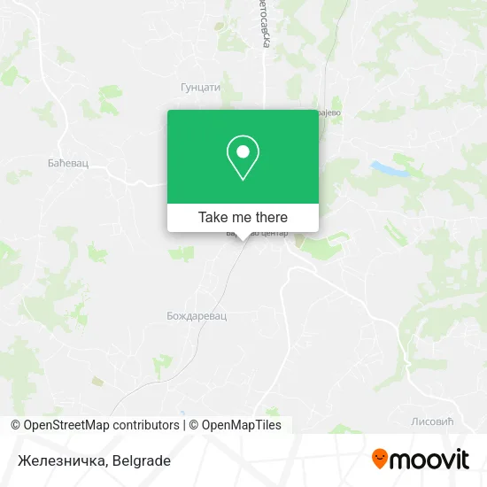 Железничка map
