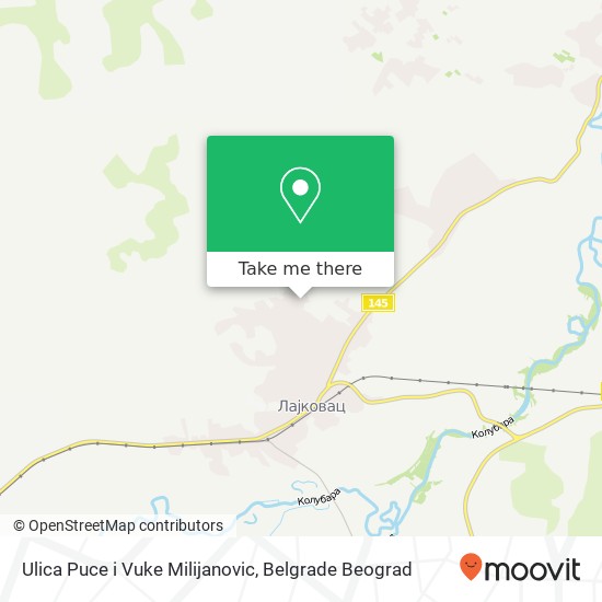 Ulica Puce i Vuke Milijanovic map