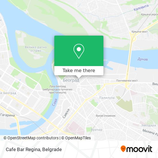 Cafe Bar Regina map