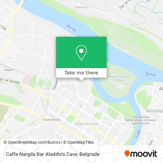 Caffe Nargila Bar Aladdin's Cave map