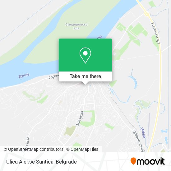 Ulica Alekse Santica map