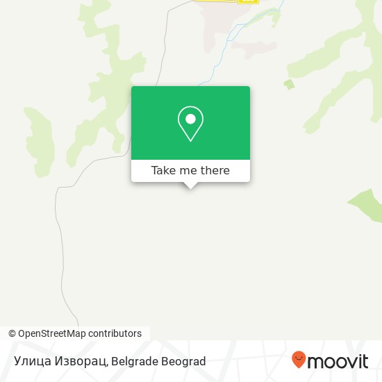 Улица Изворац map