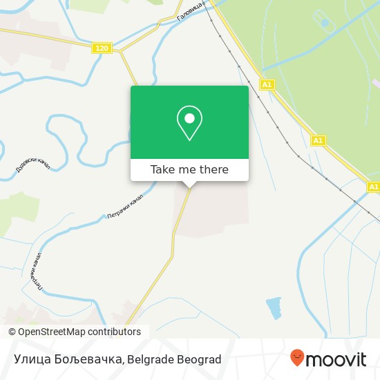 Улица Бољевачка map