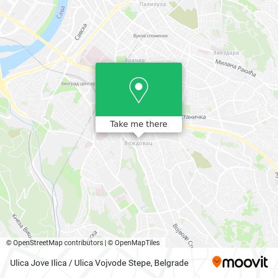 Ulica Jove Ilica / Ulica Vojvode Stepe map