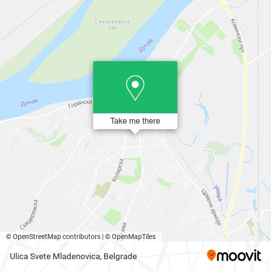 Ulica Svete Mladenovica map