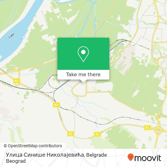 Улица Синише Николајевића map