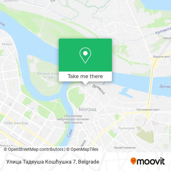 Улица Тадеуша Кошћушка 7 map