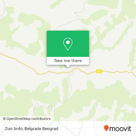 Zuic brdo map