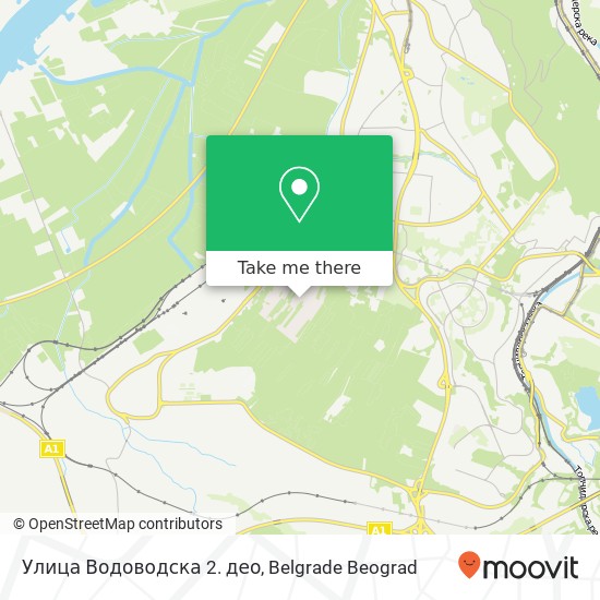 Улица Водоводска 2. део map