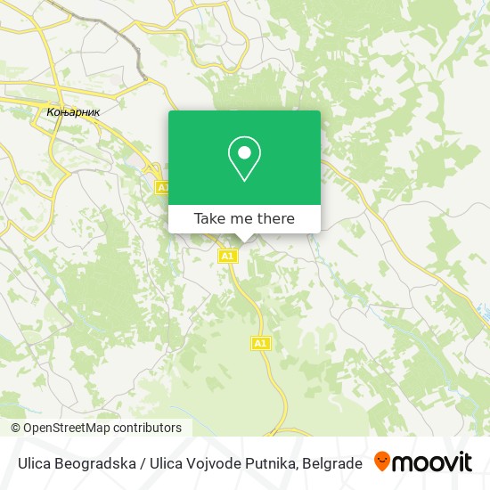 Ulica Beogradska / Ulica Vojvode Putnika map