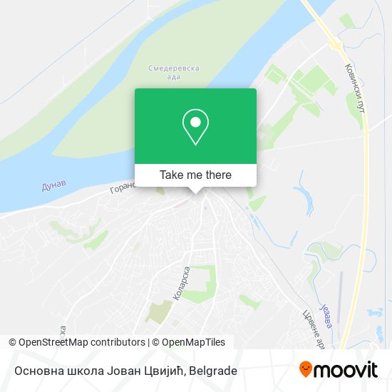 Основна школа Јован Цвијић map