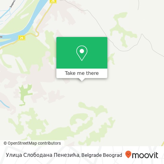 Улица Слободана Пенезића map