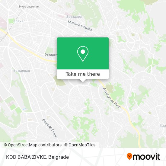 KOD BABA ZIVKE map