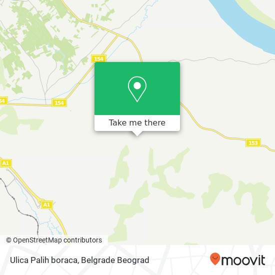 Ulica Palih boraca map