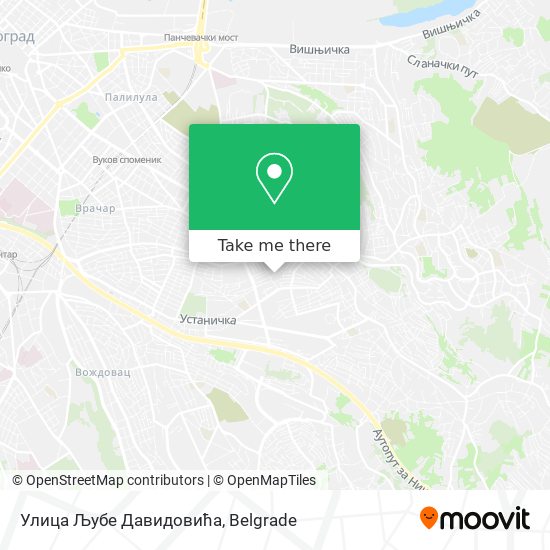 Улица Љубе Давидовића map
