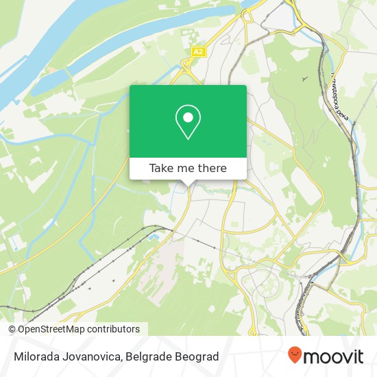 Milorada Jovanovica map