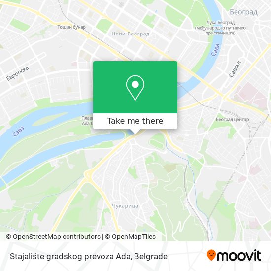 Stajalište gradskog prevoza Ada map