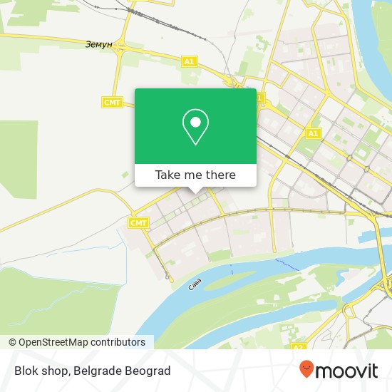 Blok shop map