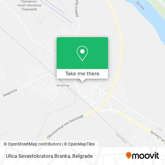 Ulica Sevastokratora Branka map