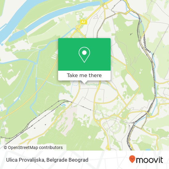 Ulica Provalijska map