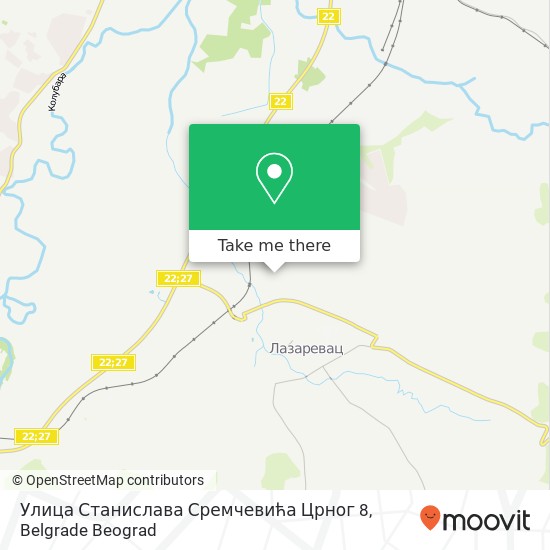 Улица Станислава Сремчевића Црног 8 map