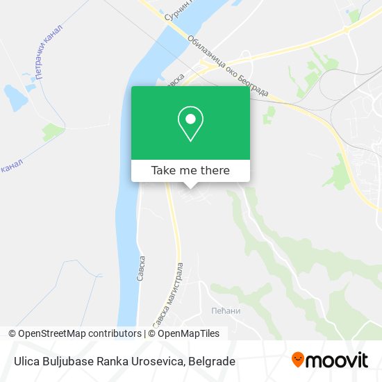 Ulica Buljubase Ranka Urosevica map