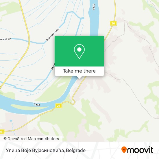 Улица Воје Вујасиновића map