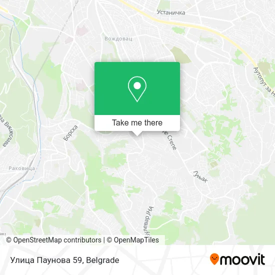 Улица Паунова 59 map
