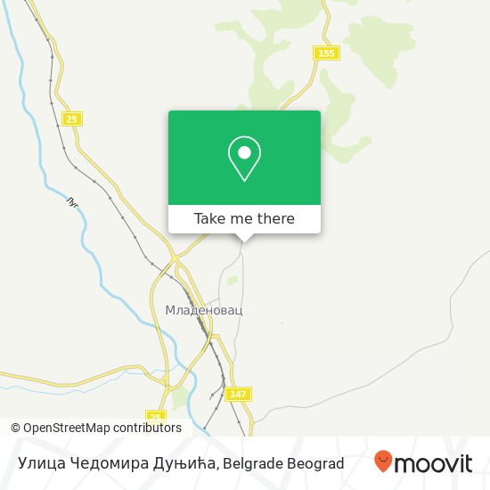 Улица Чедомира Дуњића map