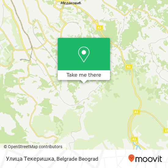 Улица Текеришка map