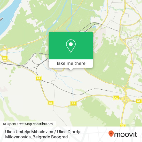 Ulica Ucitelja Mihailovica / Ulica Djordja Milovanovica map