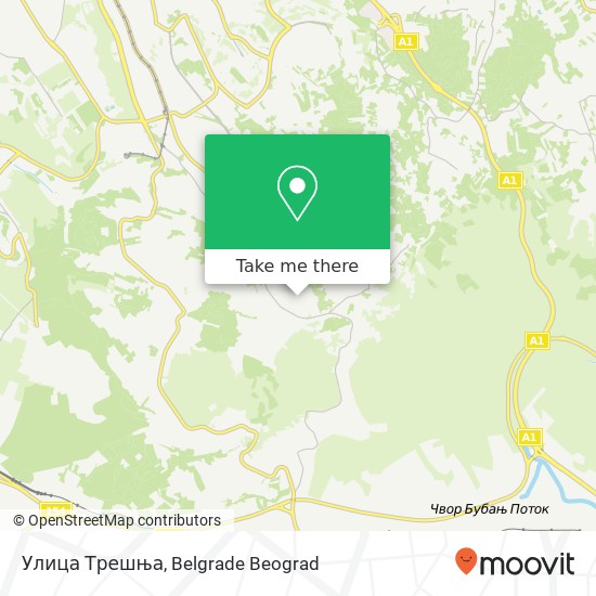 Улица Трешња map