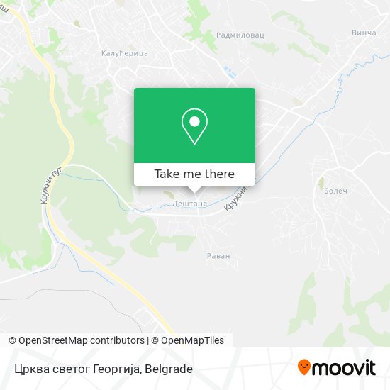 Црква светог Георгија map