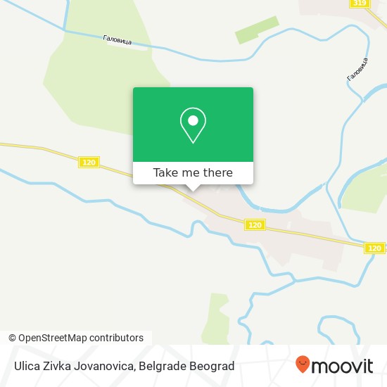 Ulica Zivka Jovanovica map