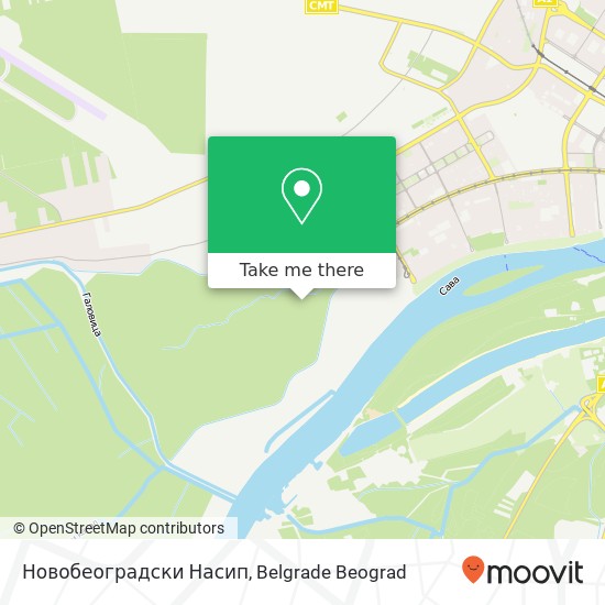 Новобеоградски Насип map