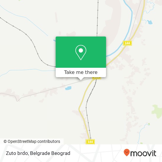 Zuto brdo map